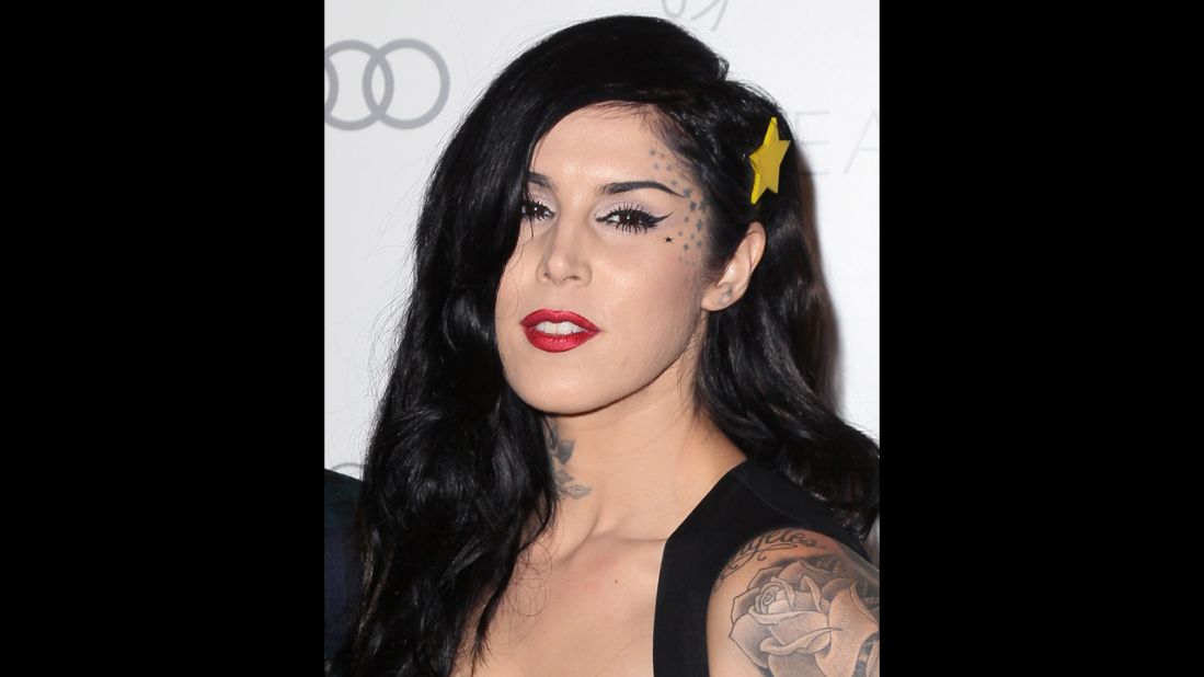 In her autobiography, TV personality and tattoo artist Kat Von D calls her body the "canvas" of her experiences.
