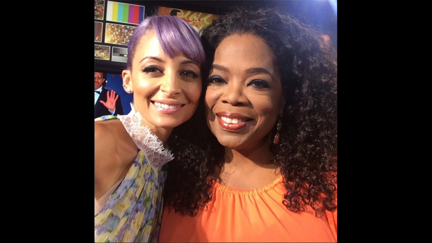 Reality TV star Nicole Richie, left, posted an <a href="http://instagram.com/p/q92Mc1Jupy/" target="_blank" target="_blank">Instagram selfie</a> with Oprah Winfrey on Sunday, July 27: "O-SNAP!!! I sit down with the queen tonight at 9pm on @OWNtv #CandidlyNicole #letstakeaselfieOprah"