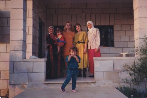 The Western styles of the '80s and '90s also reached the West Bank. Naif's aunt, wearing yellow in 1990, had never visited the States.