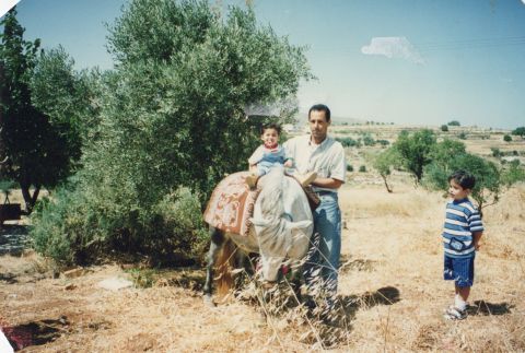 The Naif family decided to move back to the West Bank in 1997, when Naim was just 3. Here, he gets a taste of adventure soon after arrival.