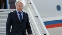 Russia's President Vladimir descends from his plane while arriving in the Volga River city of Samara 868 km (539 miles) southeast of Moscow, on July 21, 2014. US President Barack Obama said yesterday that Putin must prove "that he supports a full and fair investigation" of the Malaysian plane disaster. AFP PHOTO / RIA-NOVOSTI / POOL/ ALEXEI NIKOLSKYALEXEI NIKOLSKY/AFP/Getty Images