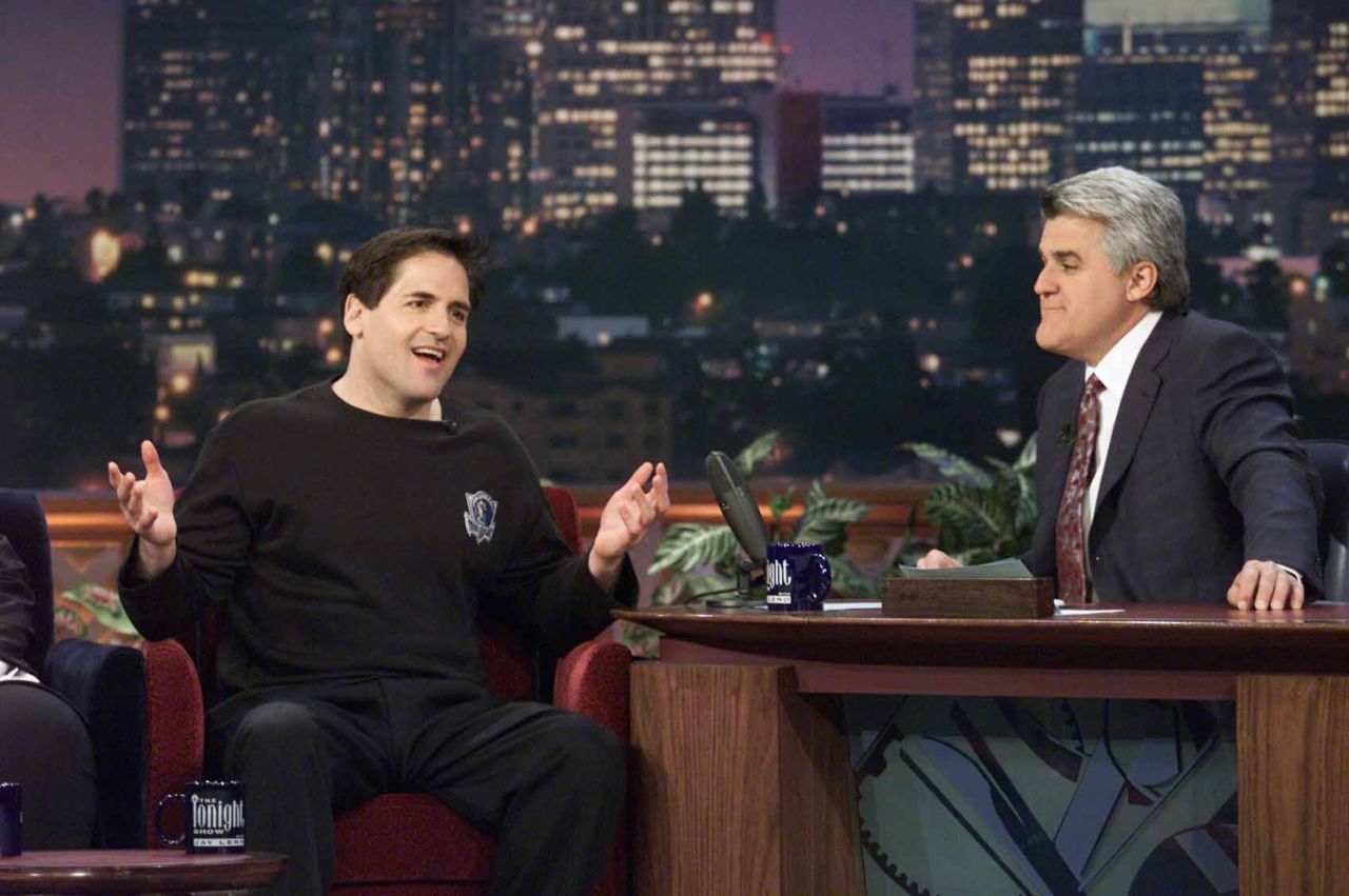 Cuban is interviewed on "The Tonight Show" by Jay Leno on April 17, 2001.  