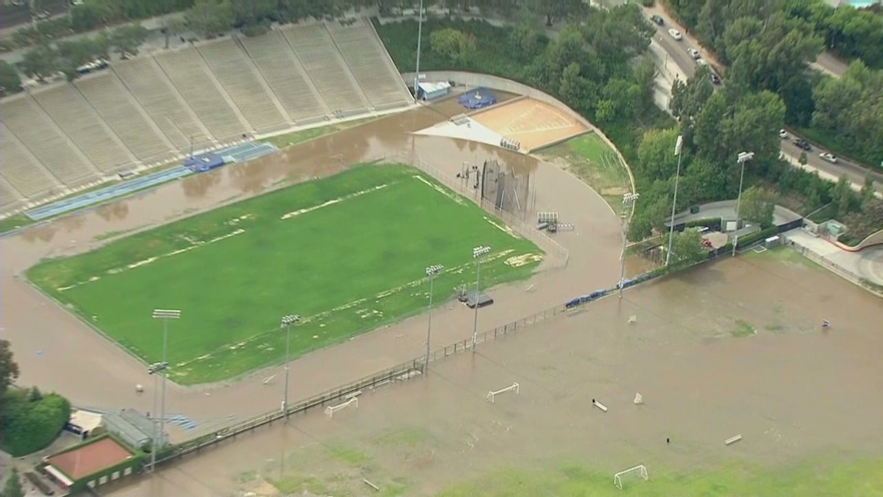 A water main broke in Los Angeles spreading ankle-deep water across sections of the UCLA campus Tuesday.