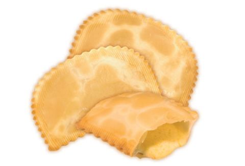 Empanadas are a staple snack in Chile, where they are a popular item on the McDonald's menu. These empanadas contain only cheese.