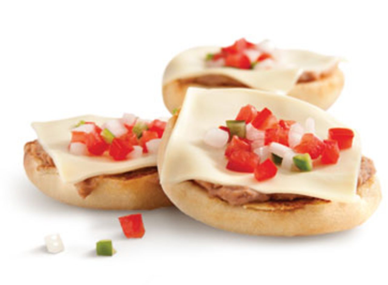 Molletes, a traditional Spanish and Mexican snack, are offered for breakfast at McDonald's Mexico.