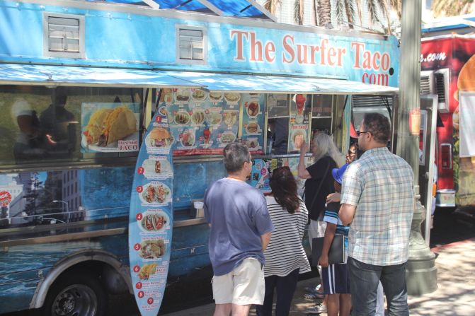 L.A.'s food trucks are an extension of Southern California's long-established "taco trucks" that sell freshly made tacos and other Mexican "fast food."