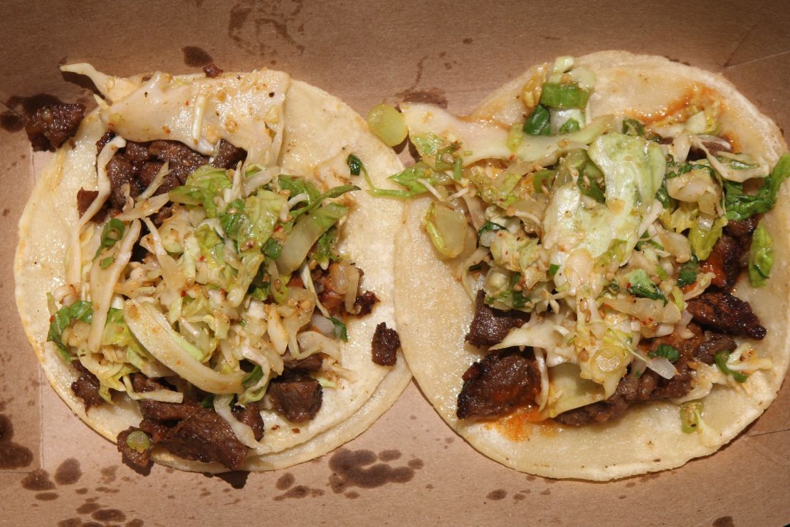 Kogi's Korean barbecue tacos are just one part of L.A.'s exploding food truck scene. 