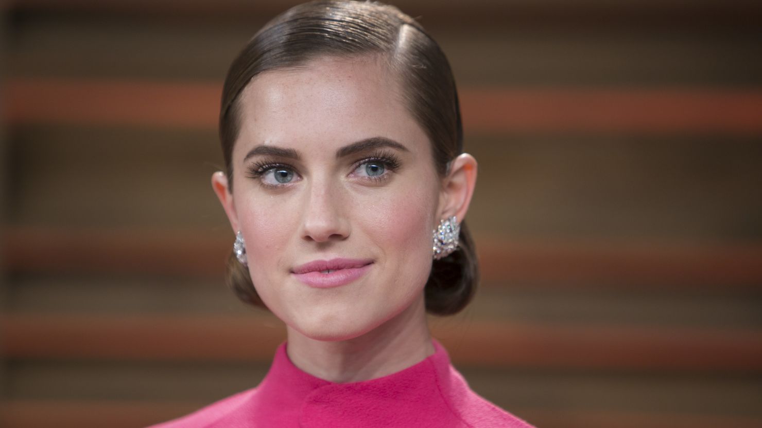 Actress Allison Williams attends the 2014 Vanity Fair Oscar party in West Hollywood.