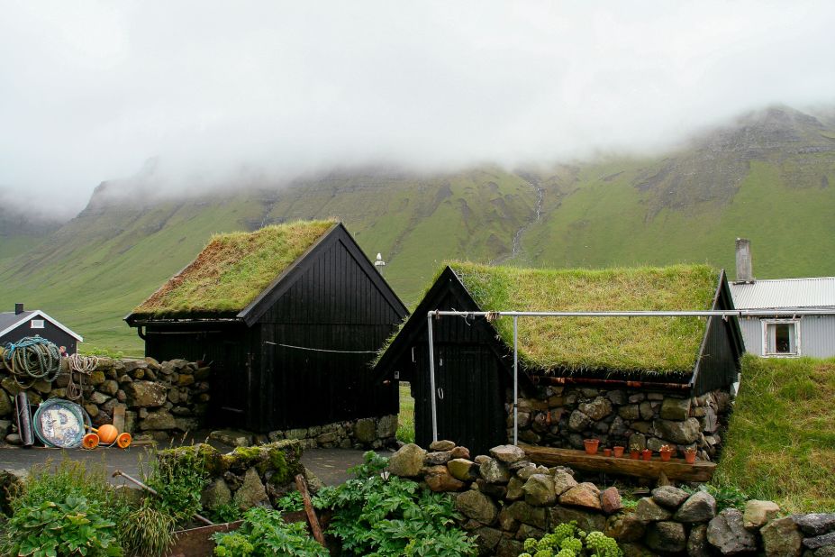 Houses have been built like this for more than 1,000 years, providing protection from rain and thermal insulation. Though challenging to maintain (yes, they need to be mowed), in a place with 300 rainy days a year and average wind speeds exceeding 15 mph, that kind of weather-proofing is key. 