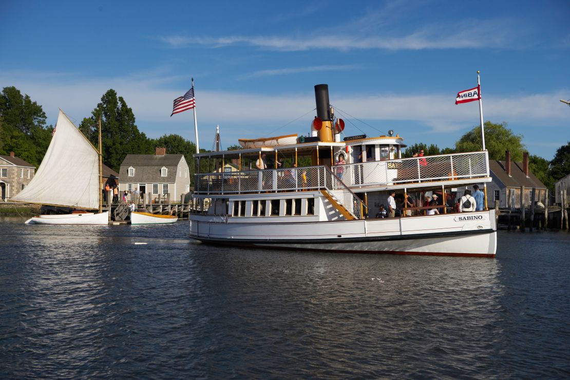 The Sabino at Connecticut's Mystic Seaport was built in 1908.