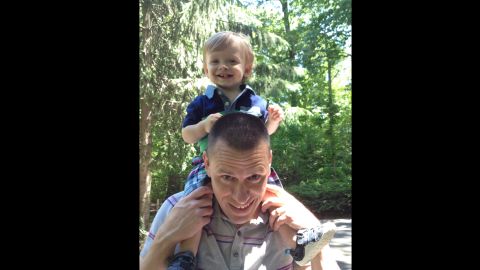 Benjamin Seitz, with his father Kyle, visits the zoo, one of his favorite places, says his mom.