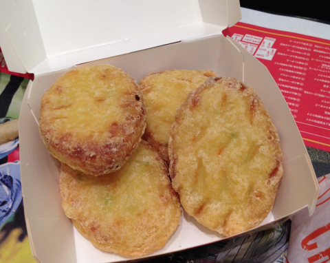 It may look like tempura, but these Tofu McNuggets are made of fish, soybean and veggies, found only at Japan's McDonald's. 
