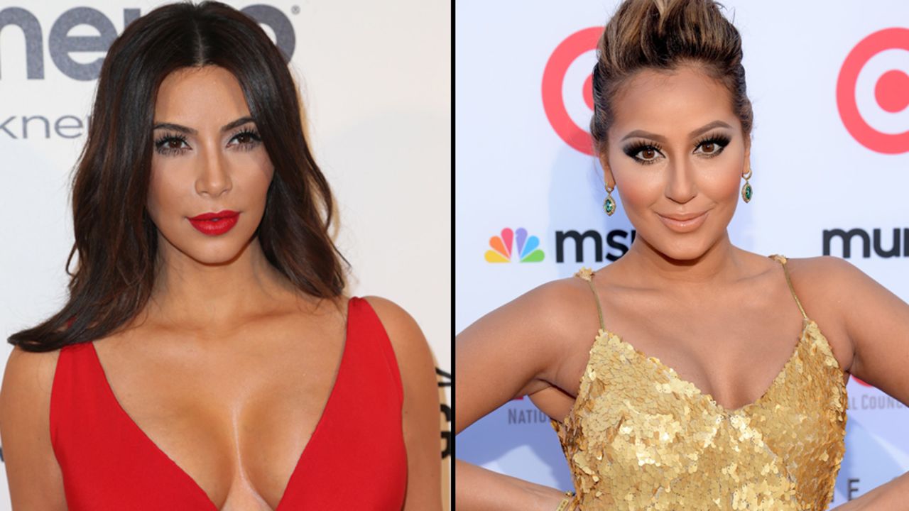 Kim Kardashian didn't mention actress Adrienne Bailon by name when she went on a Twitter rant last July, but it was pretty obvious whom she was speaking of. Bailon, who used to date Kim's brother Rob, spoke ill of the past relationship in a magazine interview. Kim then tweeted, "Funny how she says being with a Kardashian hurt her career yet the only reason she has this article is bc she is talking about a Kardashian ... So sad when people try to kick my brother when he is down #FamilyForever."