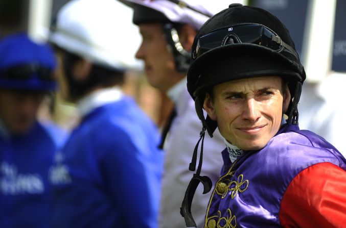 That's not to say racing isn't also a big draw. Queen Elizabeth was hoping her horse Estimate, ridden by jockey Ryan Moore (pictured), would emerge victorious in the Goodwood Cup. Sadly it wasn't to be as Cavalryman, ridden by <a href="https://www.cnn.com/2014/06/05/sport/epsom-derby-kieren-fallon-horse-racing/index.html" target="_blank">comeback king Kieren Fallon</a>, won the race.