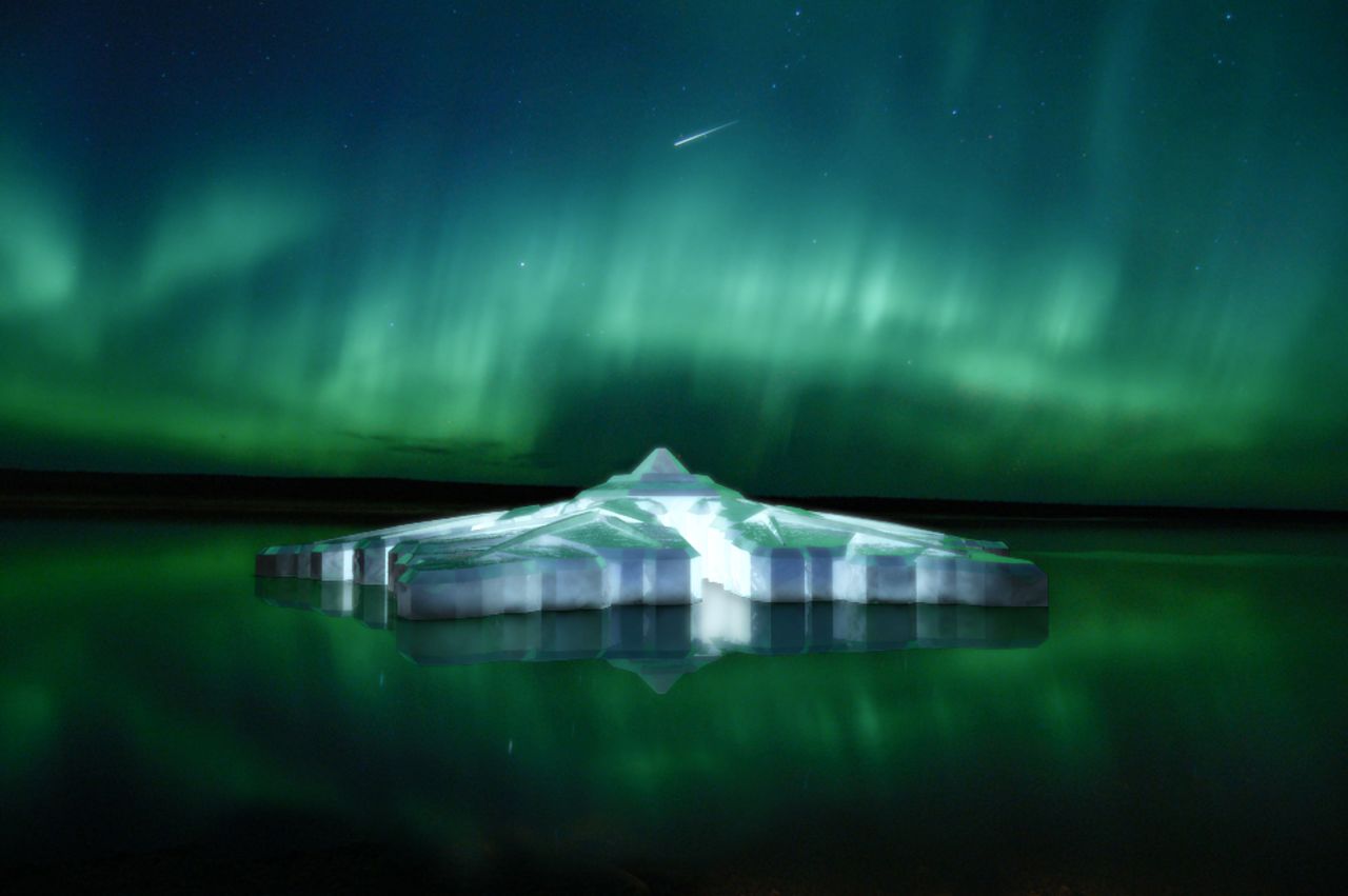 The Krystall's glass roof is designed to offer impressive views of the northern lights.