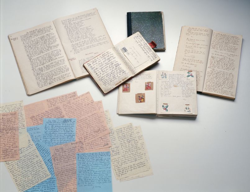 When her diary was almost full, Anne continued writing, using several notebooks. In 1944, she decided to rewrite her diary entries in the form of a novel, intending to publish it after the war, according to curators at the Anne Frank House in Amsterdam. Shown here are the different versions of her diary, known now as versions A, B and C.