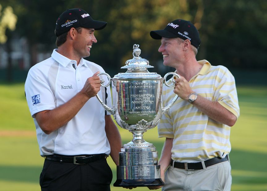 According to new research, a caddie can improve a golfer's performance by 30% or more if their relationship is strong. One successful partnership is between three-time major champion Padraig Harrington and his right-hand man, Ronan Flood.