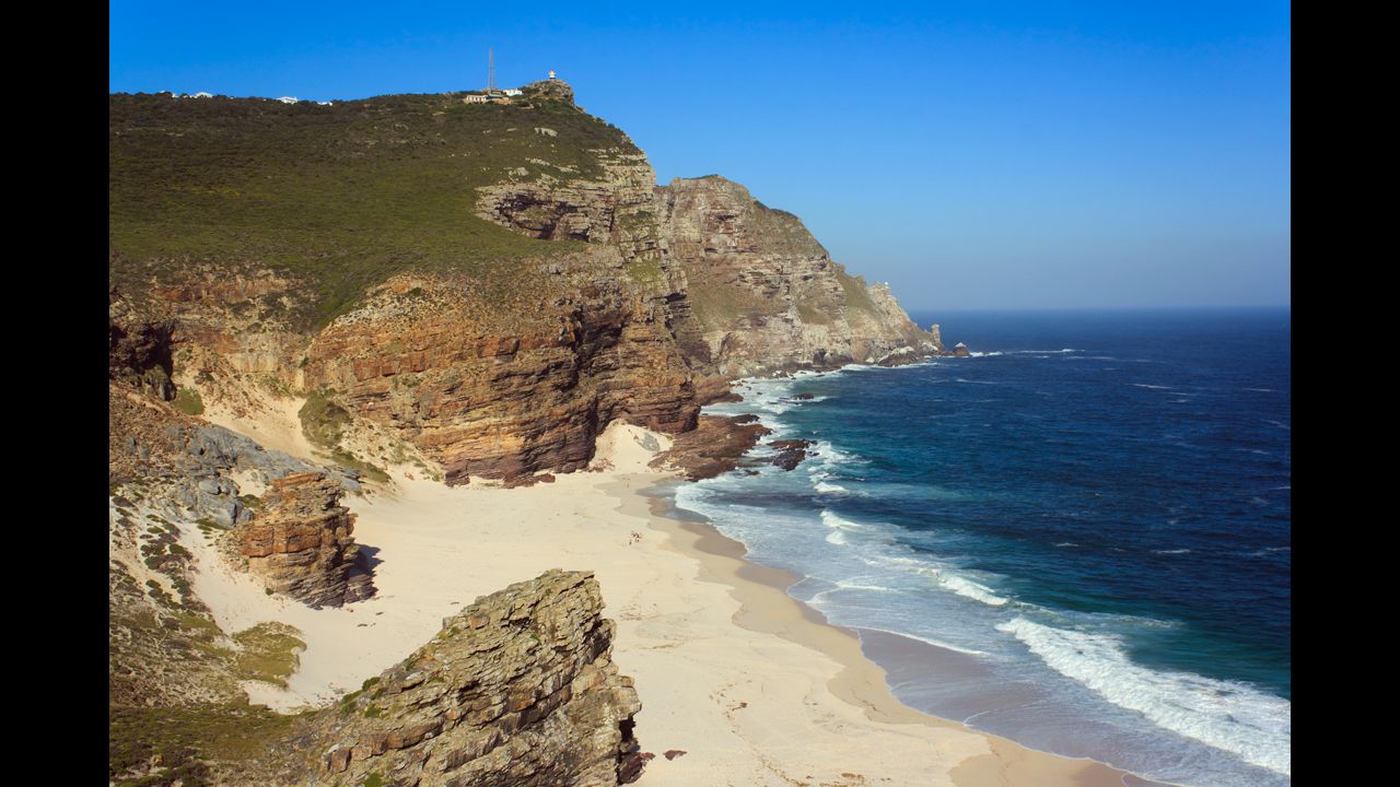 The wild South African cape that includes secluded Dias Beach was called the Cape of Storms by explorer Bartolomeu Dias in 1488. The beach is in Cape Point Nature Reserve. There's a scenic hike down to the shore, but the wild surf makes swimming dangerous. 