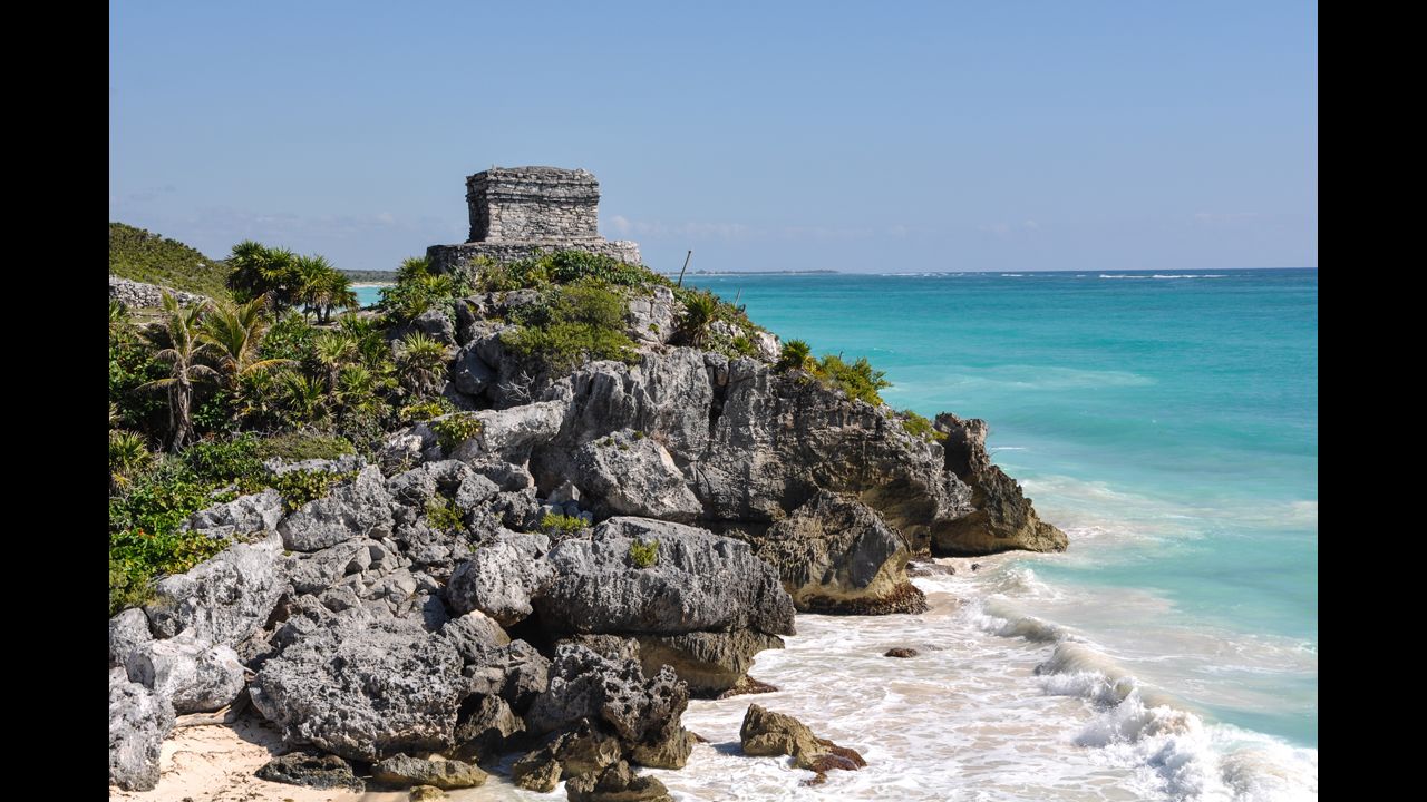 Perched over the Caribbean Sea, the ancient Mayan fortress city of Tulum provides a truly one-of-a-kind beach experience.