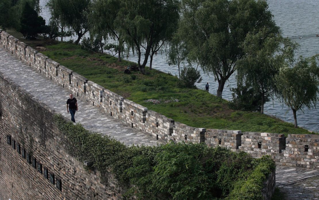 Looks old, but the Jie Fang Gate section of the Ming City Wall was added in 1952. 