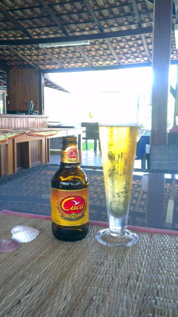 A bottle of Angola's Cuca beer is one of the most affordable items on most menus.