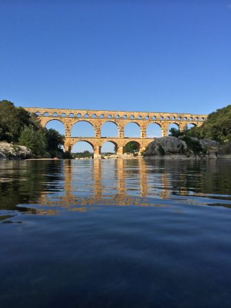CNN's <a href="index.php?page=&url=http%3A%2F%2Fireport.cnn.com%2Fdocs%2FDOC-1158662">Jethro Mullen</a> spent time on the Gardon River in southern France while visiting friends who live nearby. His favorite feature is the Pont du Gard aqueduct, built by Romans in the first century. He called it "a majestic work of engineering and a reminder of the long history of human activity around the river."