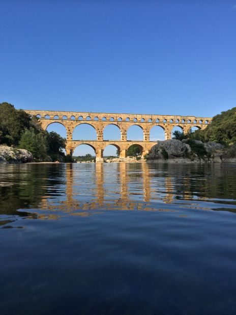 CNN's <a href="http://ireport.cnn.com/docs/DOC-1158662">Jethro Mullen</a> spent time on the Gardon River in southern France while visiting friends who live nearby. His favorite feature is the Pont du Gard aqueduct, built by Romans in the first century. He called it "a majestic work of engineering and a reminder of the long history of human activity around the river."