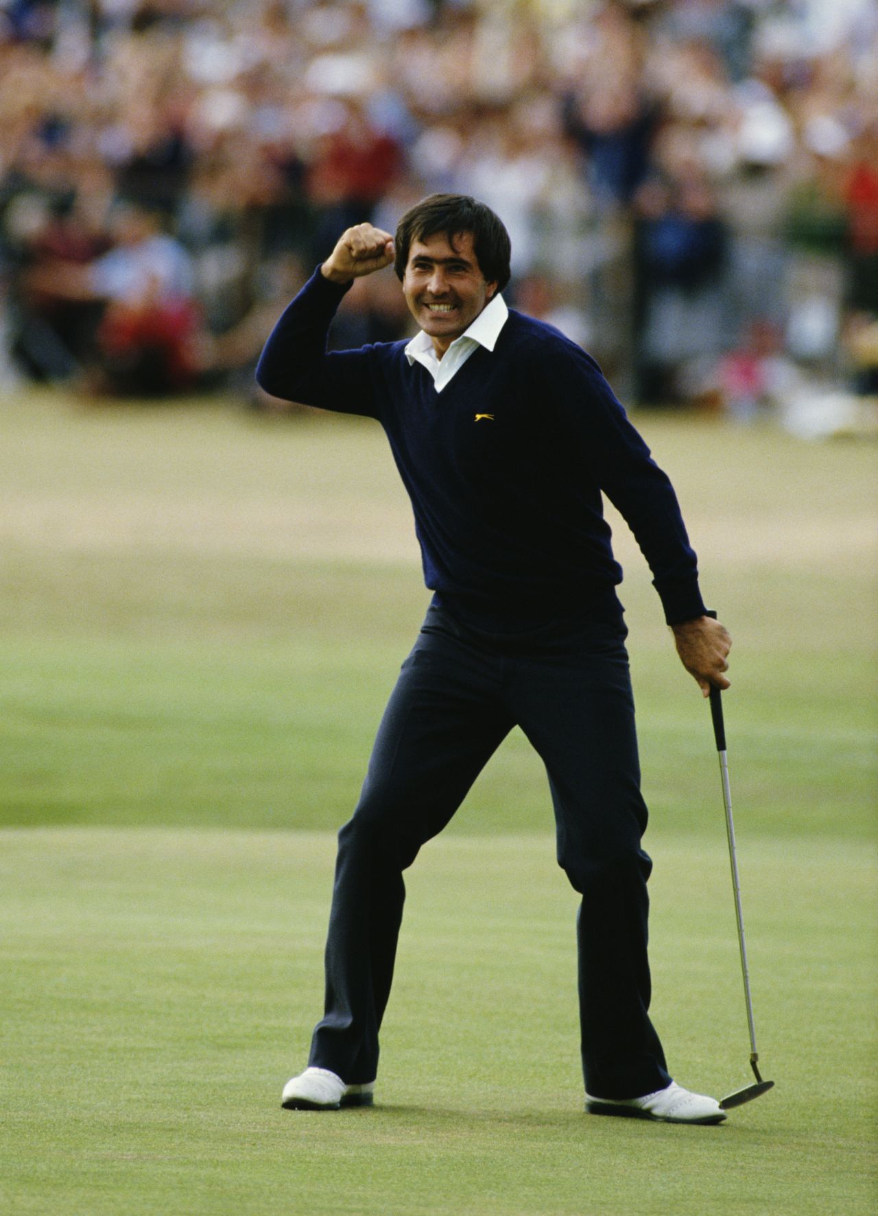 Seve Ballesteros holes his final putt to win the 1984 British Open on the Old Course at St. Andrews, Scotland. "If I had to choose a moment in my 100 majors that still sends shivers down my spine, every time I look at the picture, this would be it," Cannon reflected. "The roar of the crowd went on and on.<br /><br />"The British crowds and I adored Seve," Cannon said of the Spaniard, who won five majors before his death from brain cancer in May 2011. "He was, for sure, the catalyst for the growth of European golf and all that we have witnessed in the past 30 years.<br />"I miss him every day, and to think this moment was captured 30 years ago this year -- it just seems like yesterday."