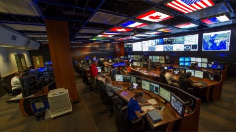 Inside the Payload Operations Integration Center at NASA's Marshall Space Flight Center in Huntsville, Alabama. 