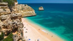 Beach scenic at Praia da Marinha, Algarve, Portugal