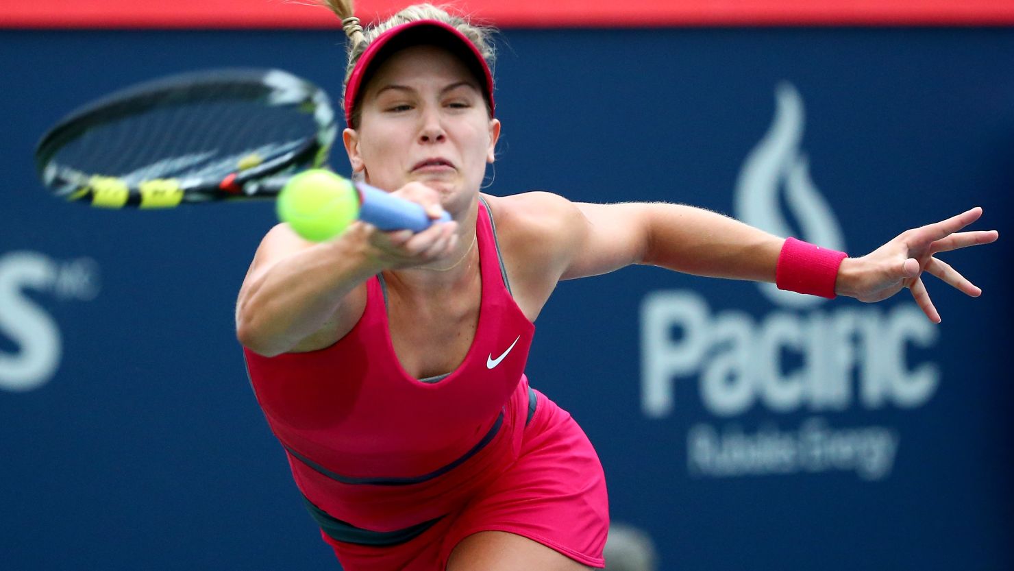 Eugenie Bouchard was unable to defeat Shelby Rogers in front of a home crowd in Montreal.