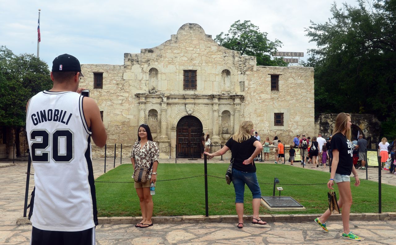 Coming third on the list, San Antonio's friendly locals won't be averse to taking a picture for you in front of the historical Alamo Mission. 