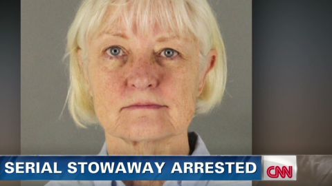 Marilyn Jean Hartman, 62, was re-arrested at the Los Angeles airport on Thursday.