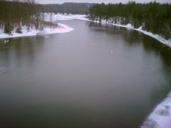 On a cold day in March 2006, <a href="index.php?page=&url=http%3A%2F%2Fireport.cnn.com%2Fdocs%2FDOC-1150901">Stephen Messenger</a> photographed the Au Sable River from a highway bridge in Oscoda, Michigan. The river runs 138 miles and empties out into Lake Huron. You can see this sprawling river from the many lookout platforms built by the U.S. Forest Service throughout Michigan. <br /><br /><strong>Desktop viewers: Click the double arrow to see more photos.</strong>