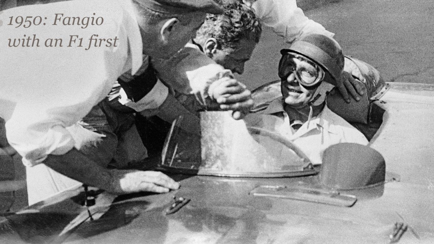The first Belgian Grand Prix at the Spa-Francochamps circuit took place in 1925, but its first appearance on the F1 championship calendar came in the elite motorsport's debut season a quarter of a century later.<br /><br />The 1950 race was won by Argentinian driver Juan Manuel Fangio (right), who went on to become one of F1's all-time greats.<br /><br />While Fangio triumphed at Spa, his Alfa Romeo teammate Giuseppe Farina would become F1's first world champion thanks to victories in Switzerland, Britain and the decider in Italy.