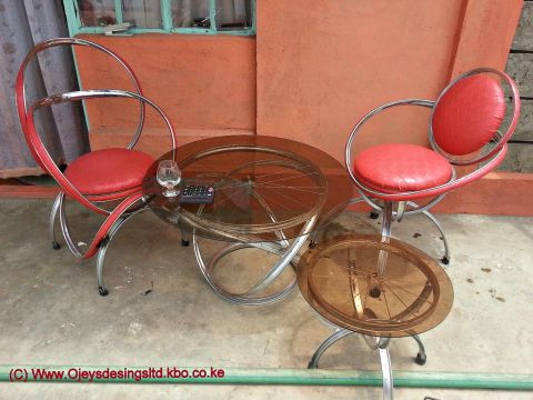 Based on the outskirts of Nairobi, Ojey's Designs is crafting eye-catching chairs, tables and stools.