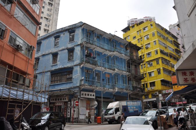 In Hong Kong's Wan Chai neighborhood, the Blue House is a 1920s tenement that lies at the heart of a cluster of historic buildings.