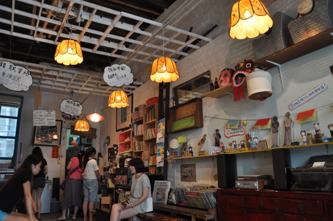 Locals congregate in the living room-esque House of Stories.