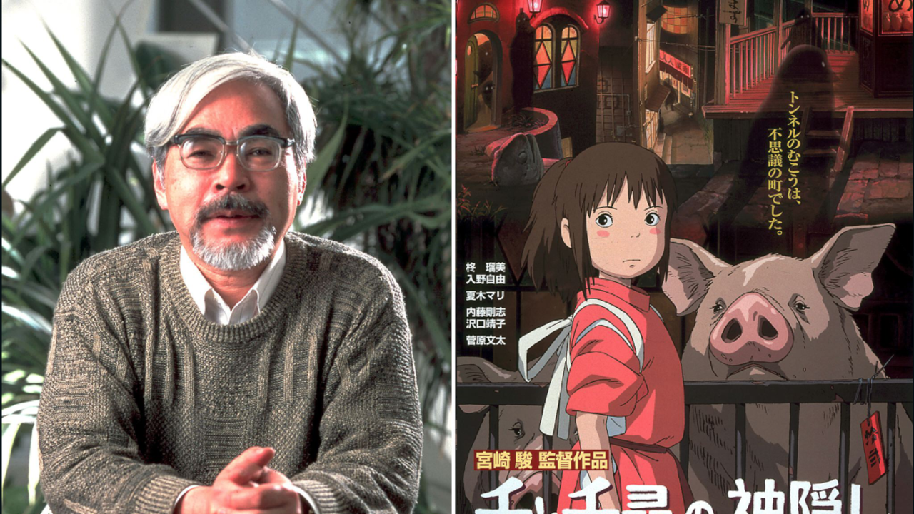 File: Legendary director Hayao Miyazaki is known for films such as My Neighbor Totoro and Spirited Away (right), which won the Academy Award for Best Animated Feature in 2003.