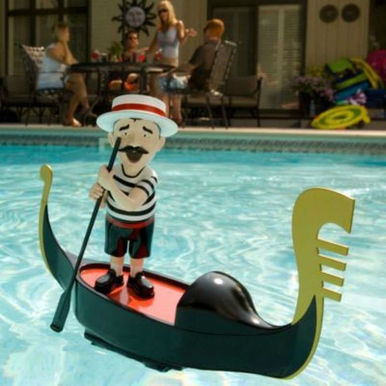 Patio and pool decor -- like this singing gondolier pool toy -- also perform well in the catalog. Just not well enough, sadly.