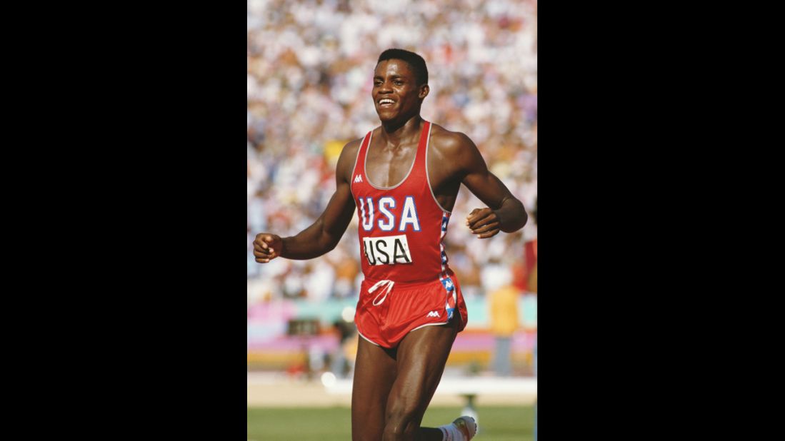 American athlete Carl Lewis achieved victory on the world stage during the 1984 Summer Olympics with his lifelong dream of matching Jesse Owens' four gold medals in a single Games.