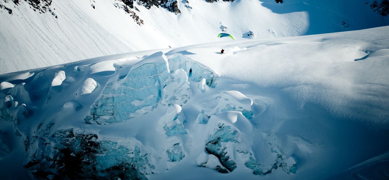 Verbier Summits takes speed flying off the slopes and onto glaciers. If the heart attack-like adrenaline rush isn't enough to convince anyone to try this, the landscape might.