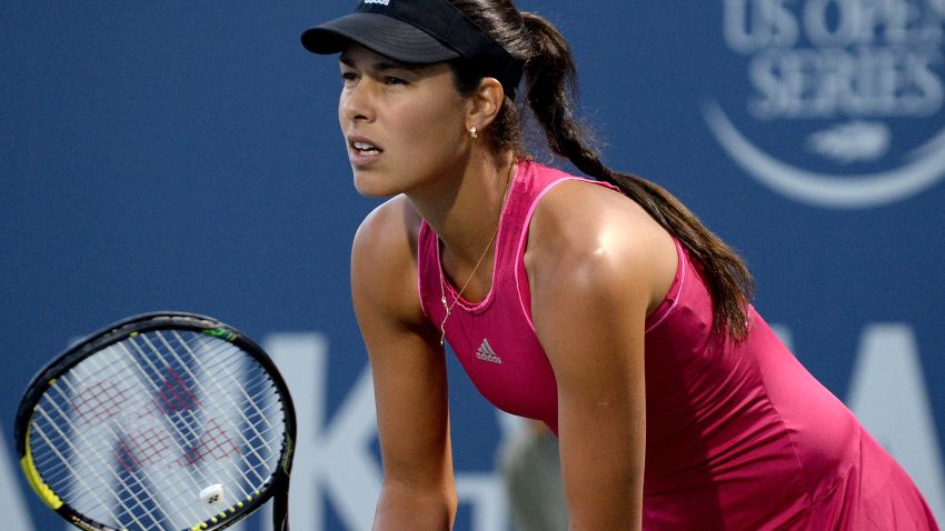 Ana Ivanovic of Serbia plays against Serena Williams of the United States of America during Day 5 of the Bank of the West Classic at the Taube Family Tennis Stadium on August 1, 2014 in Stanford, California. (Photo by Noah Graham/Getty Images