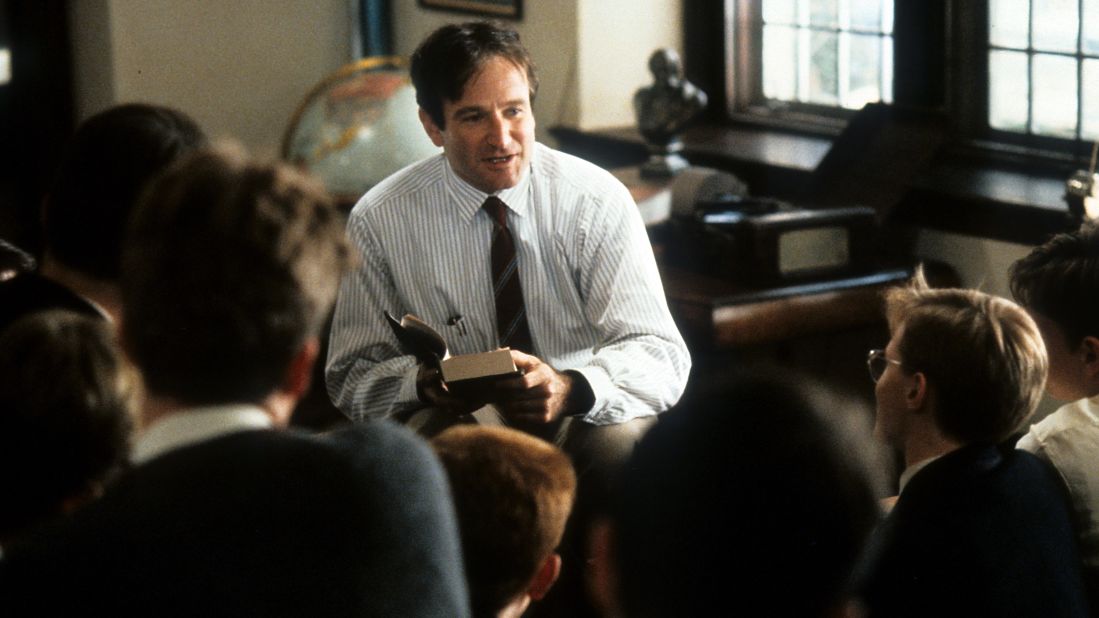 Williams portrayed a teacher in the movie "Dead Poets Society" in 1989, one of his first mostly dramatic roles.