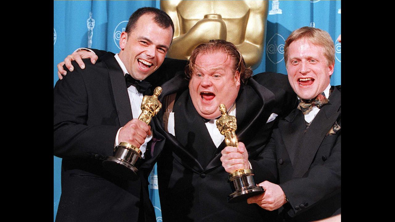 Knowing that we'd never get to see Chris Farley's infectious smile again was very tough to swallow upon his death in 1997. It felt like we'd just gotten to know the uncontainable comedian, who got his start on "Saturday Night Live" in 1990. Farley's career hurtled to the top of the comedy food chain, as he became an integral part of "SNL's" cast and starred in movies of his own. Yet in his personal life, Farley was struggling with alcohol and substance abuse. The actor, seen here with filmmakers Tyron Montgomery (left) and Thomas Stellmach (right) at the 69th Academy Awards in March 1997, died that December from an overdose. He was 33.