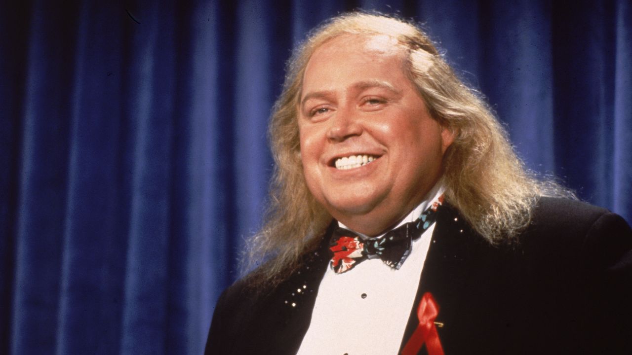 A rare glimpse of the comic out of his trademark duster and beret, shrieking Sam Kinison attends the Emmy Awards in 1991, a year before his untimely death at 38 from a head-on collision. Kinison -- who admitted to struggling with drugs, alcohol and his weight -- rose to mainstream fame in Rodney Dangerfield's "Back to School" and appearances on "Late Night with David Letterman" and "SNL." He also had his own HBO special, 1987's "Breaking the Rules."