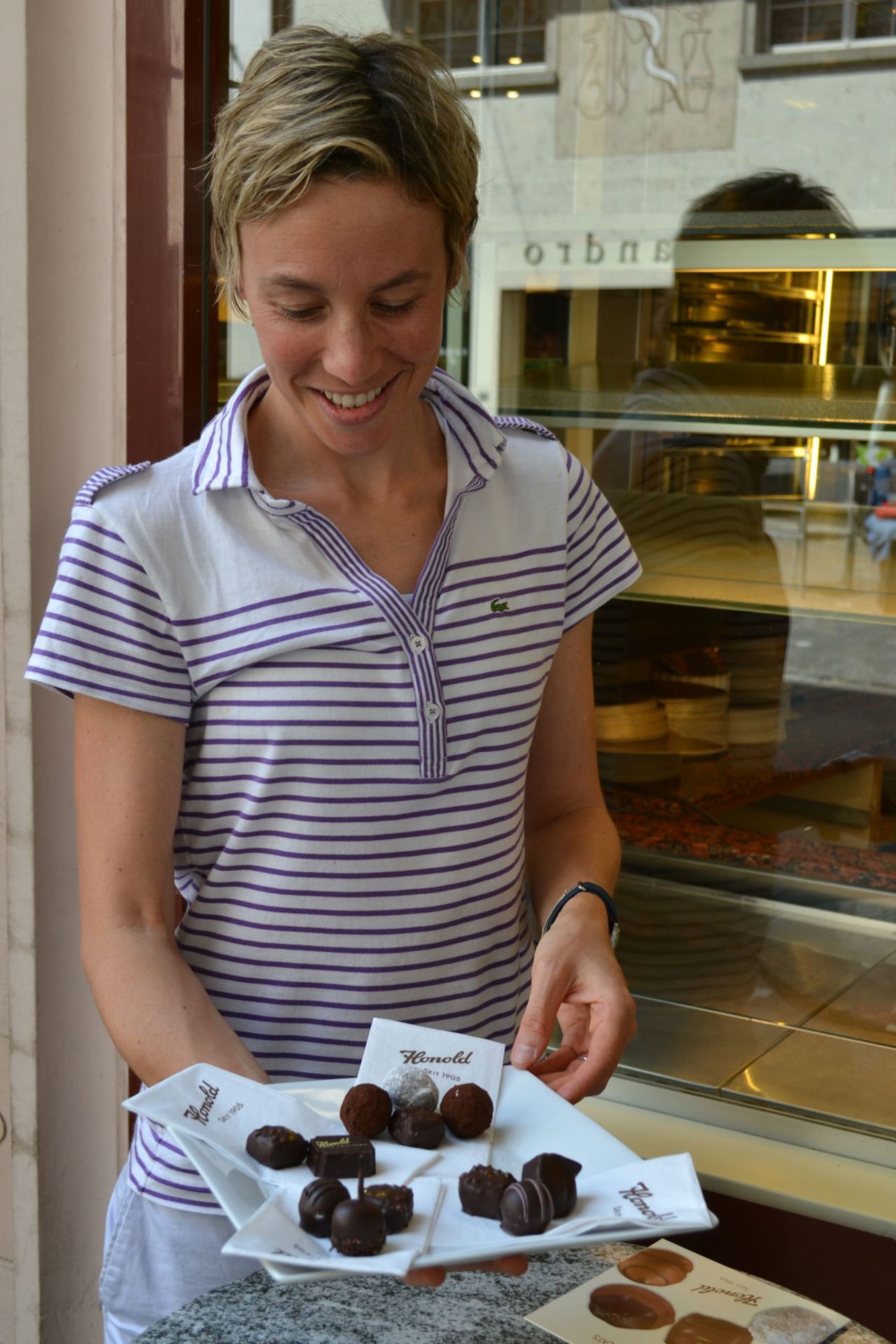 New Yorker Kerrin Roussett has lived in Zurich for six years and been running chocolate tours since 2011.