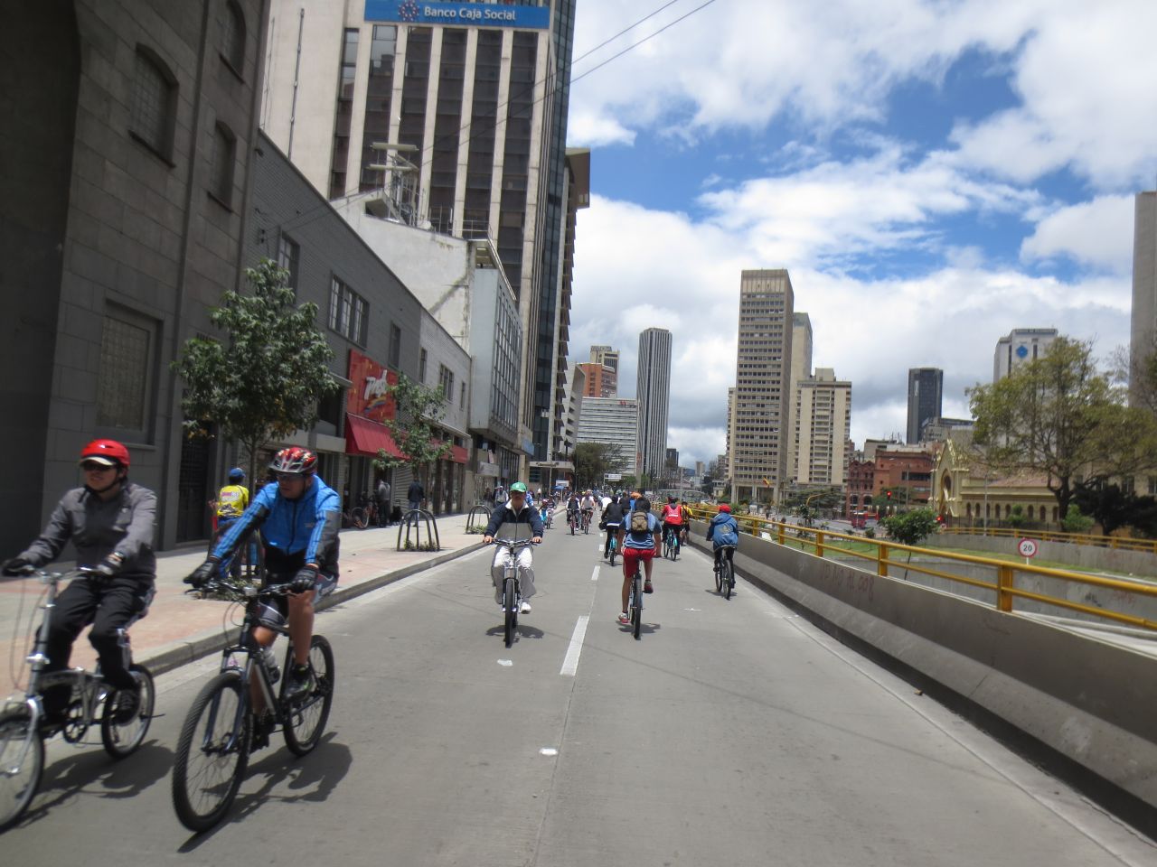 Only 5% of Bogota's journeys involve bikes, but the city makes our list in recognition of its efforts to change. Each Sunday, 70 miles of street close down to vehicles to give way to pedestrians and bikes. 