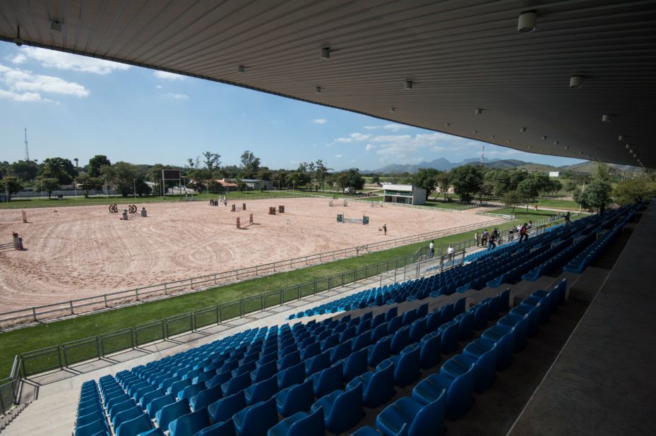 Brazil's National Equestrian Center, in the Deodoro cluster of venues, will host horse events at the Rio 2016 Games. This photo shows the venue in August 2014, prior to renovation work ahead of the Olympics.