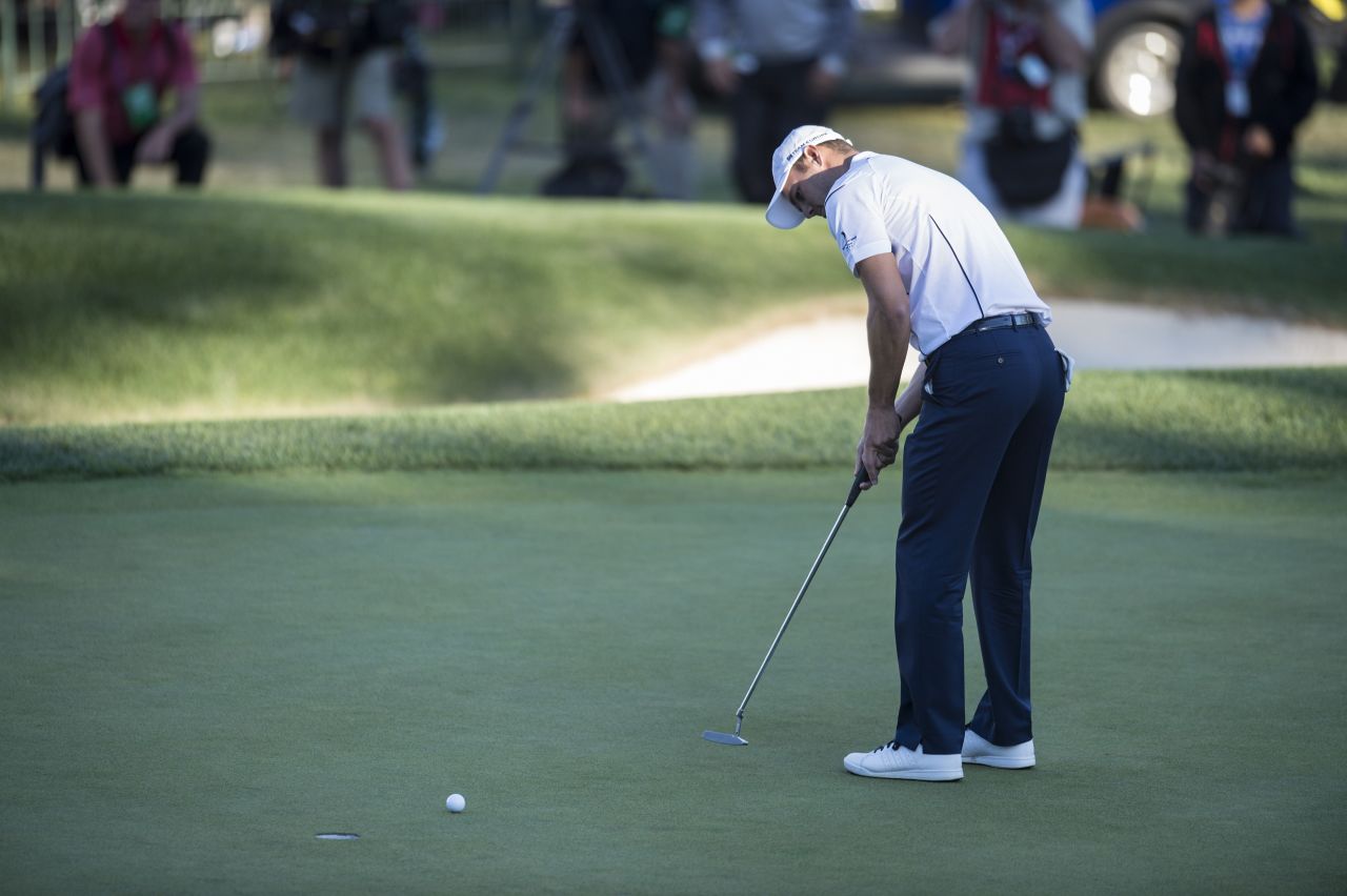A seven-foot putt was all that stood between Kaymer and Europe in clinching an unlikely come-from-behind victory against the U.S. at Medinah.